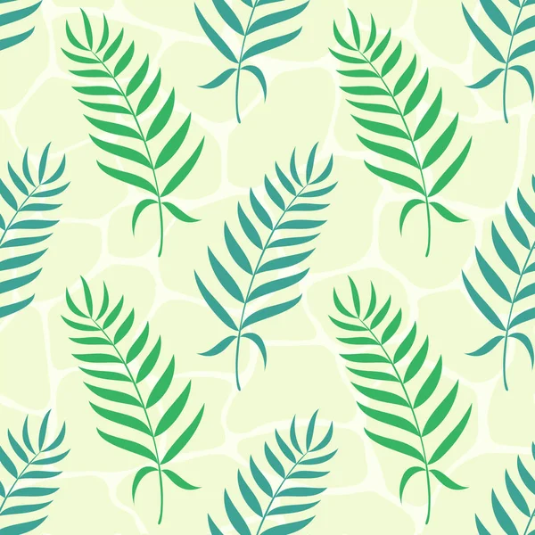 Palmiye yaprakları kesintisiz ve pürüzsüz.