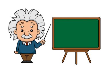 Albert Einstein Kurulla Çizgi Film Karakteri