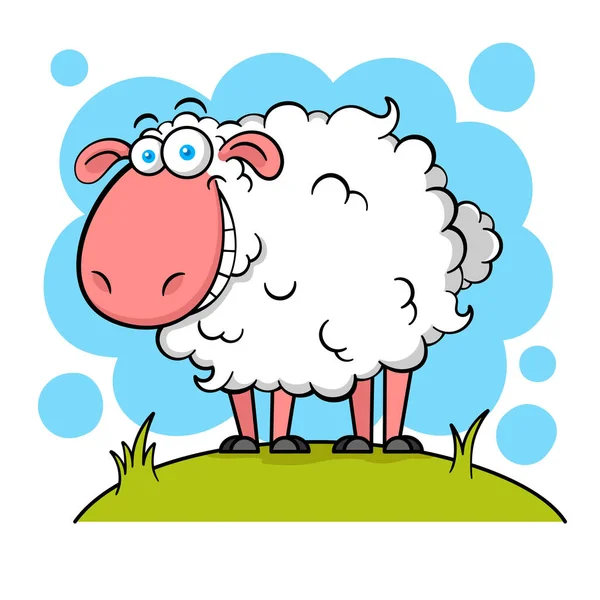 Komik Çizgi film Beyaz Koyun