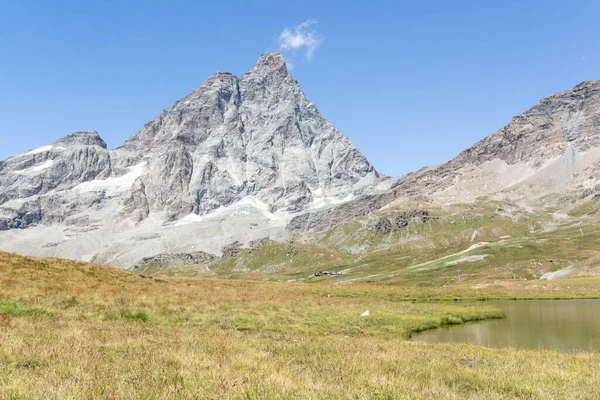 Uitzicht Majestueuze Matterhorn Van Italiaanse Zijde — Stockfoto