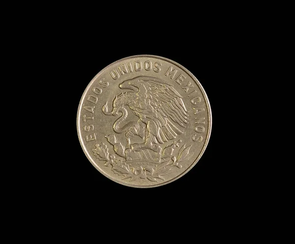 Centavos Mynt Tillverkade Mexiko Som Visar Örnen Med Ormen Ovanför — Stockfoto