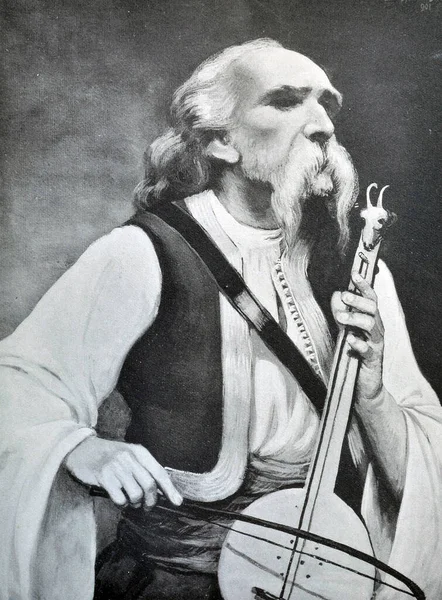 Illustration Filip Visnjic 17671834 Published Famous Serbs Xix Century 1901 — стокове фото