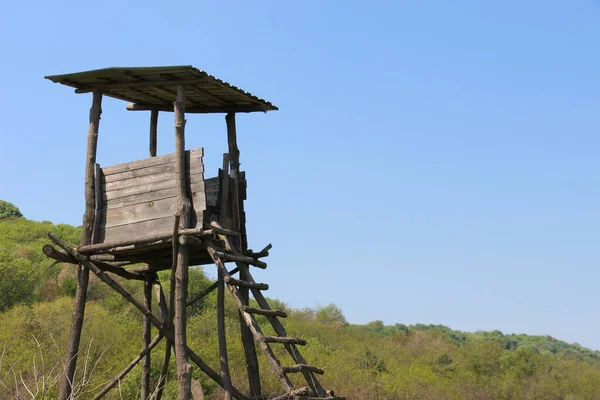 Handmade Hunters Stand Made Wood Rural Part Country — Stock Photo, Image