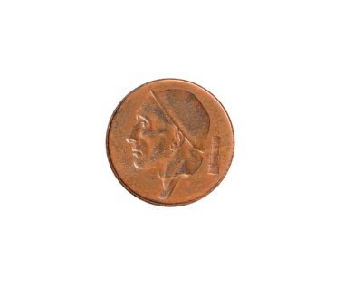 Belçika 'nın 1953' te yaptığı 50 Centime madeni paranın kanıtı.