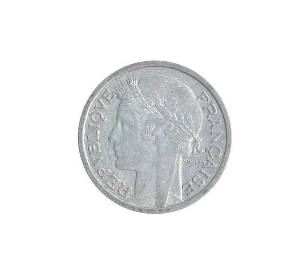 Винтажные Монеты Франции 1958 Года — стоковое фото
