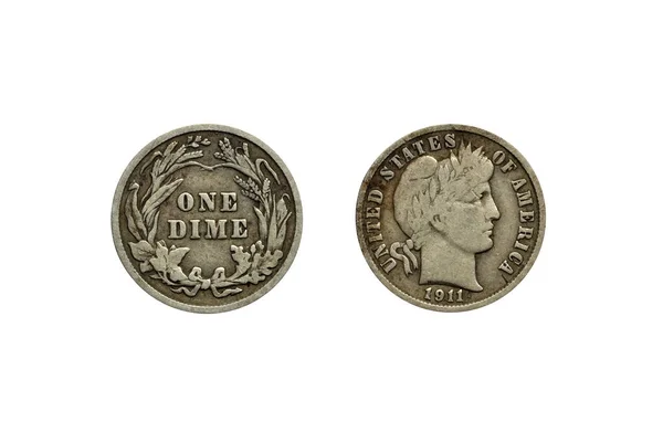 Amerikan gümüşü bir kuruş 1911 yapımı.