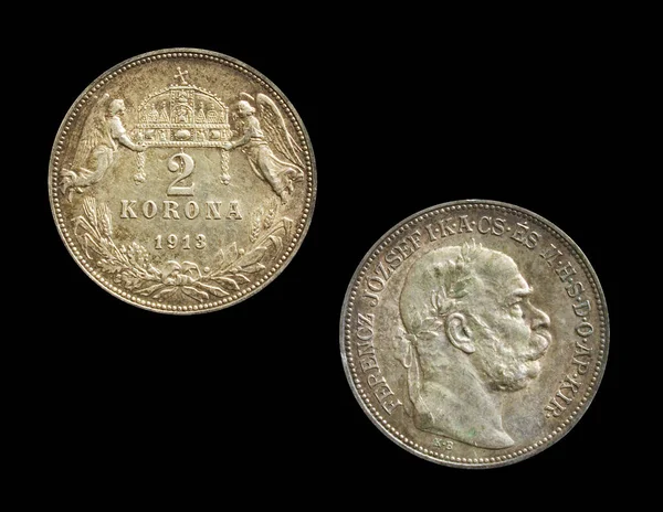 Österrikiska Kronor Mynt Tillverkade 1913 — Stockfoto