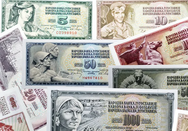 Old Yugoslavian Paper Money — Stock Photo, Image