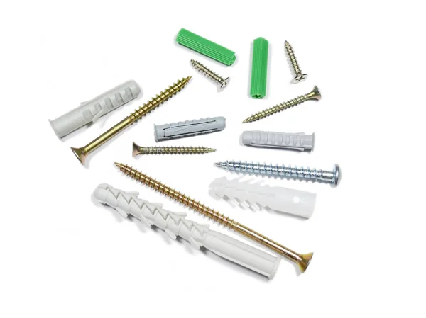 Beyaz arkaplanda farklı renk duvar eklentileri