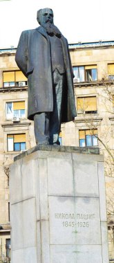 Belgrad 'ın merkezindeki Nikola Pasiç anıtı