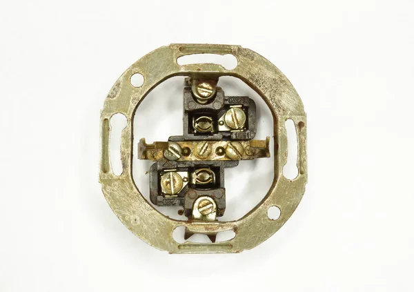 Vintage Metal Support Socket Mechanism — 스톡 사진