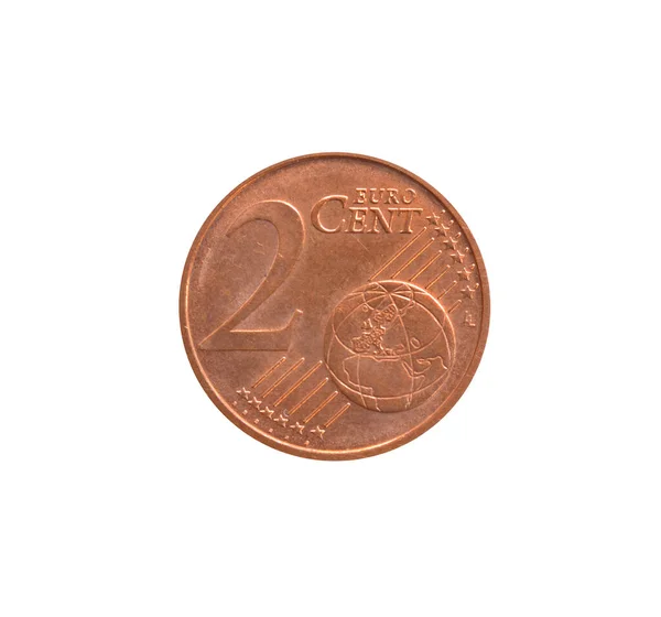 Avrupa 'nın Afrika ve Asya ile ilişkisini gösteren 2 Euro' luk madeni paranın gözlemcisi.