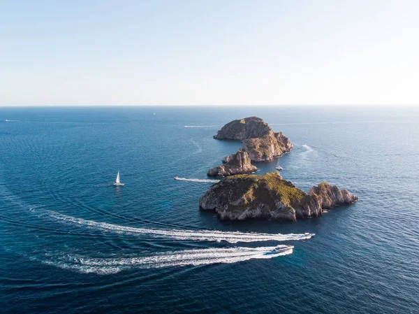 Malgrats Islands Aerial View Santa Ponsa Majorca — Stock Photo, Image