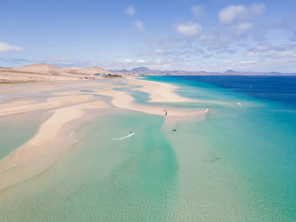 Kosta Calma 'daki Sotavento Sahili, Fuerteventura Adası