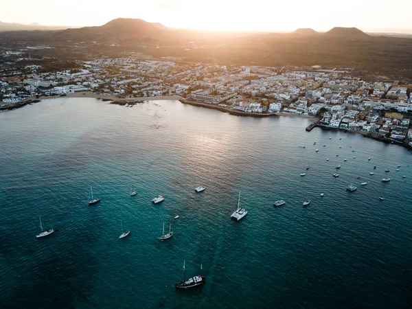 Corralejo Town Aerial View Fuerteventura Island — Stock Photo, Image