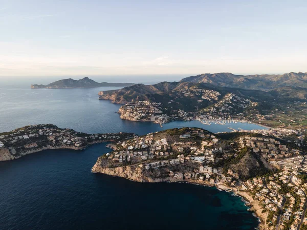 Puerto Andrach Aerial Drone View Majorca — Stock Photo, Image