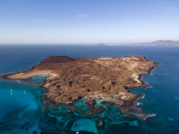 Lobos Island Uitzicht Vanuit Lucht — Stockfoto