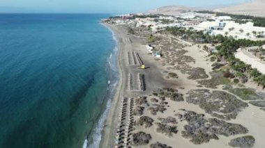 Aerial view of Costa Calma beach in the south of Fuerteventura, Canary Islands