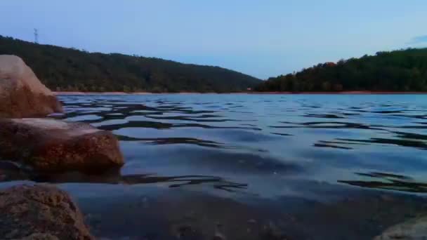 Bord Eau Sous Couche Soleil — Video