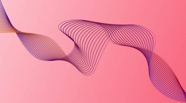 soyut arkaplan vektörü, çizgi dalgası