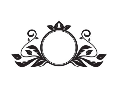 Süs vektörü, isim etiketi dekorasyonu