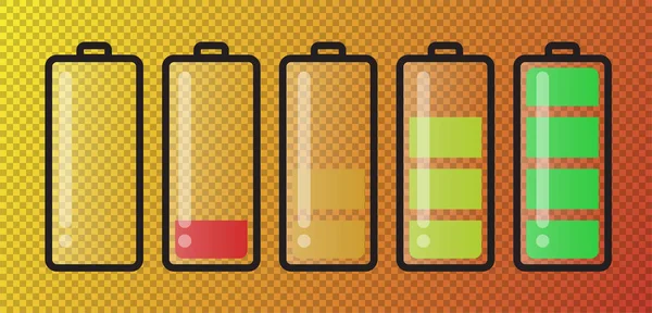 Pillerin vektör çizimi, boşluktan tam güce