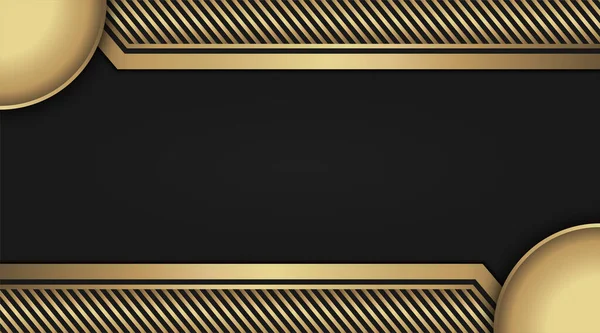 Siyah üzerine soyut arkaplan altın kenarı