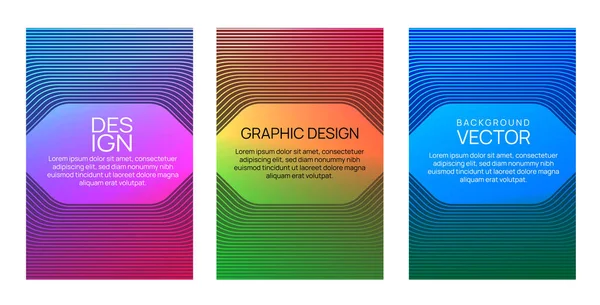 Cover Background Color Gradient Vector Design — Wektor stockowy