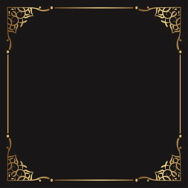 Altın rengi çerçeve kenar süsü