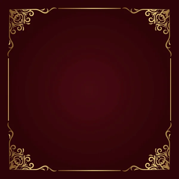 Altın rengi çerçeve kenar süsü