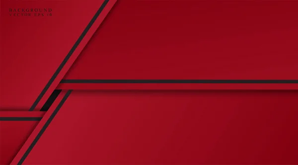 Abstrakter Hintergrund Schwarz Und Rot Einfaches Vektordesign — Stockvektor