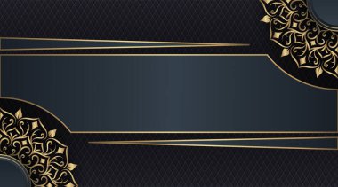 Basit yuvarlak altın dekorasyon