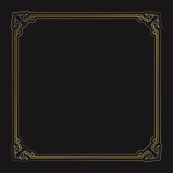 Altın rengi çerçeve kenar süsü