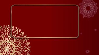 Canlandırılmış video, dönen süs mandala