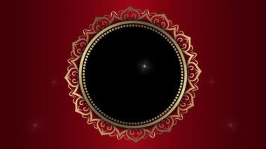 Canlandırılmış video, dönen süs mandala