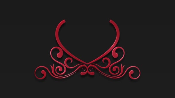 Animeret Video Roterende Ornament Mandala – Stock-video