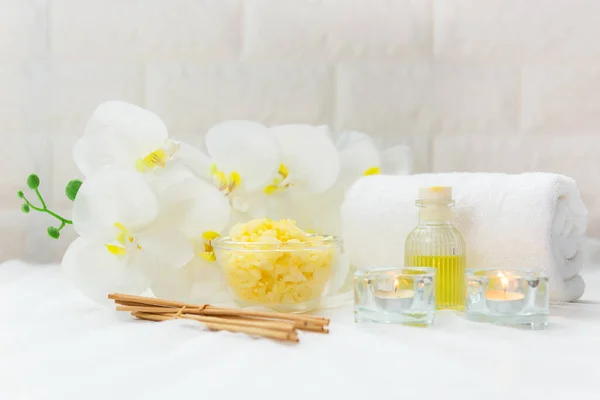 Thai Spa Treatments Aroma Therapy Salt Nature Green Sugar Scrub — Stockfoto