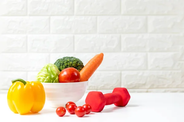 Healthy Care Body Slim Diet Healthy Fresh Salad Vegetable Detox — Foto Stock