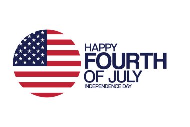 4 Temmuz. Bağımsızlık Günü. Vektör çizimi. Tatil posteri