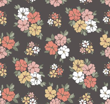 Güzel Ditzy çiçek desenleri pürüzsüz