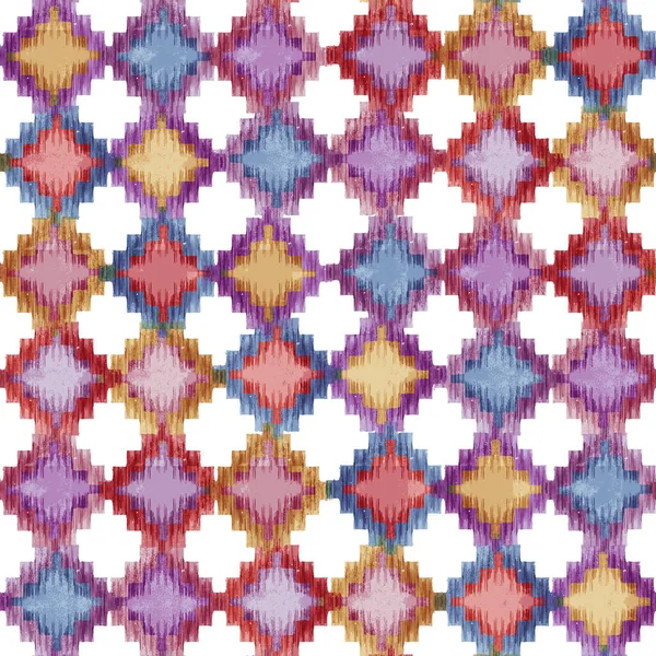 Padrão Diamante Vidro Manchado Multicolor Sem Costura — Fotografia de Stock