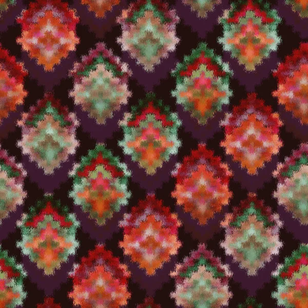 Padrão Tapete Africano Multicolorido Digital Sem Costura — Fotografia de Stock