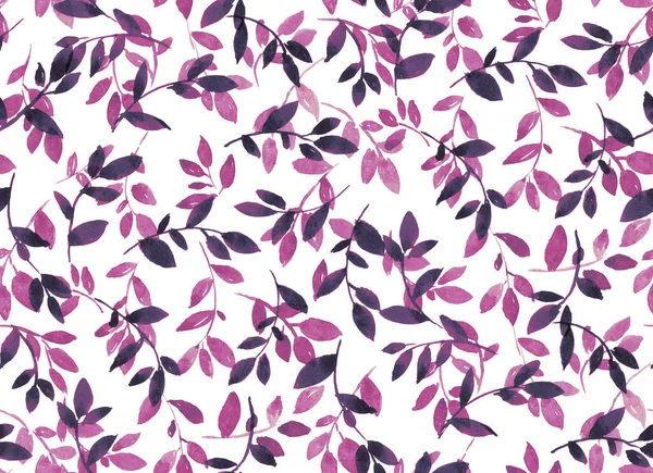 シームレスなピンクの葉のパターン ロイヤリティフリーのストック画像