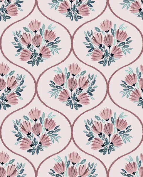 Kusursuz Elle boyanmış Suluboya izole edilmiş çiçek demeti.