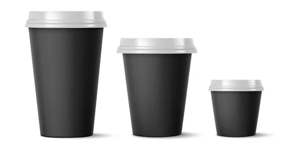 空白の紙のコーヒー カップ — ストックベクタ