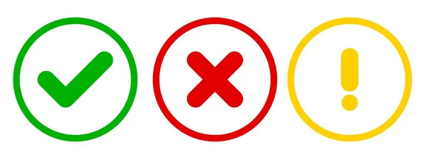 İşaretle ve x simgesini ayarla. Basit web düğmeleri. Kontrol ve x işaretleri veya doğrulama. Yuvarlak kontrol işareti.
