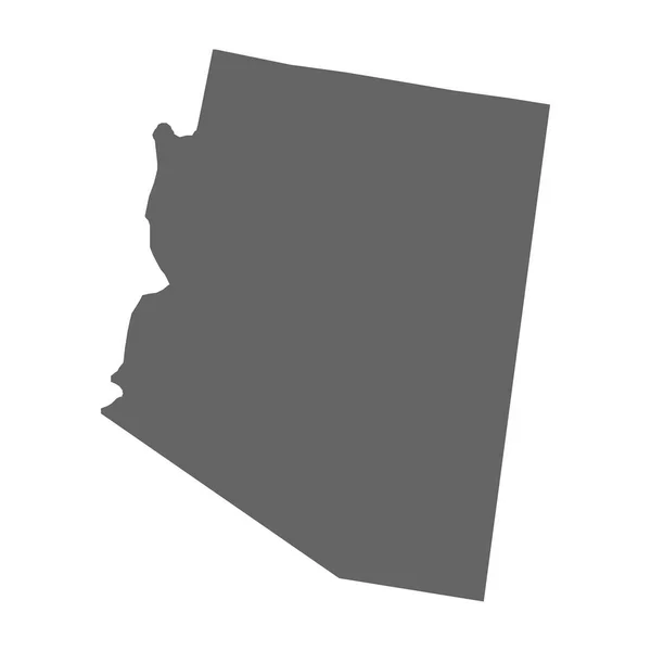 Arizona haritası beyaz arkaplan vektörü