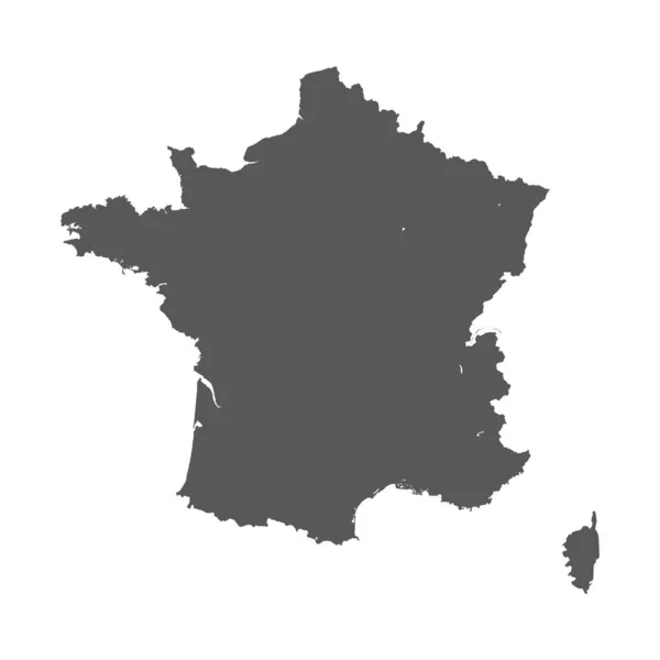 Mapa Abstracto Blanco Negro Francia — Archivo Imágenes Vectoriales