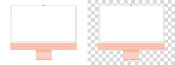 Новый Компьютер Imac Рабочий Стол Imac 2021 — стоковый вектор