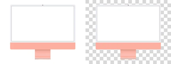 Novo Computador Imac Área Trabalho Imac 2021 — Vetor de Stock